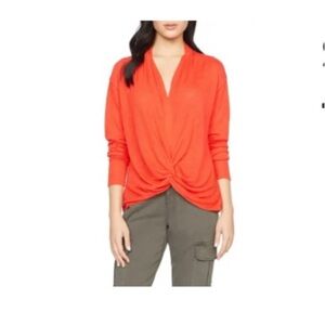 Sanctuary knot knit top range-red color size S